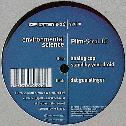 Environmental Science - Plim-Soul EP | Very Good Plus (VG+) Near Mint (NM) - BREAKS / USED *VERY GOOD+*