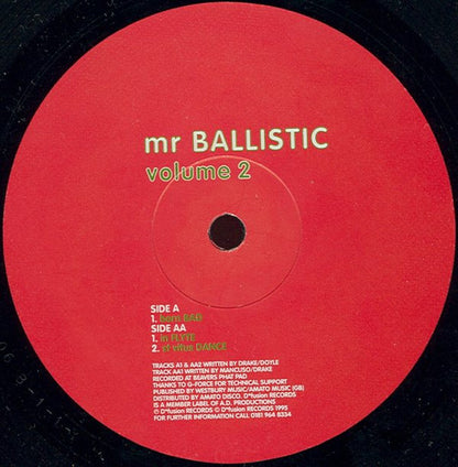 Mr. Ballistic - Volume 2 (VINYL) | Very Good Plus (VG+) Very Good (VG) - BREAKS / USED *VERY GOOD+*