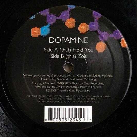 Dopamine - Hold You / Zoit | Very Good Plus (VG+) Excellent (EX) - BREAKS / USED *VERY GOOD++*