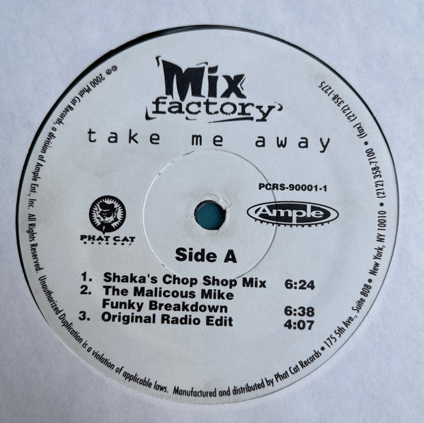 Take Me Away (VINYL) | Very Good (VG) Generic - BREAKS / USED *VERY GOOD*