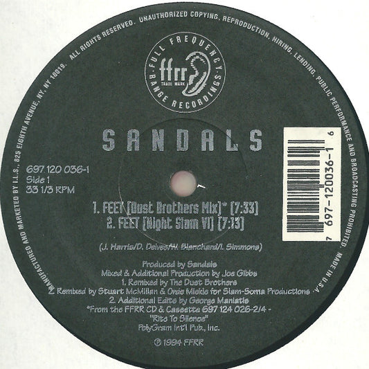 Feet | Very Good (VG) Very Good Plus (VG+) - BREAKS / USED *VERY GOOD*