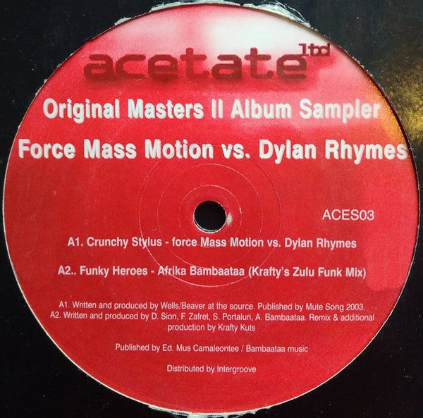 Original Masters II Album Sampler | Mint (M) Generic