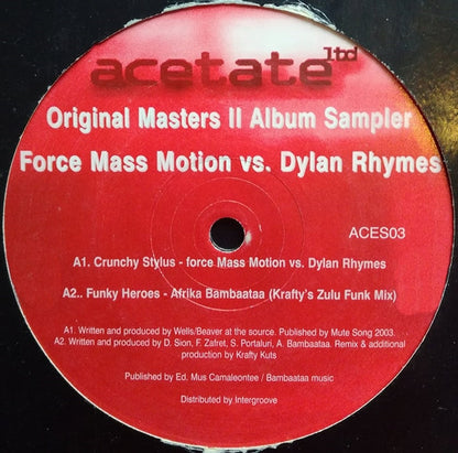 Original Masters II Album Sampler | Mint (M) Generic