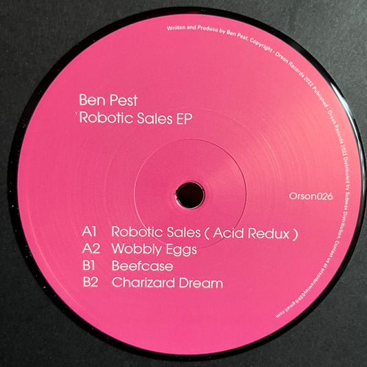 Ben Pest Robotic Sales EP 12" Mint (M) Generic