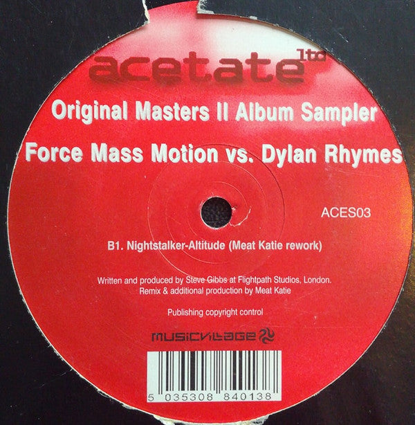 Various Original Masters II Album Sampler 12" Mint (M) Generic