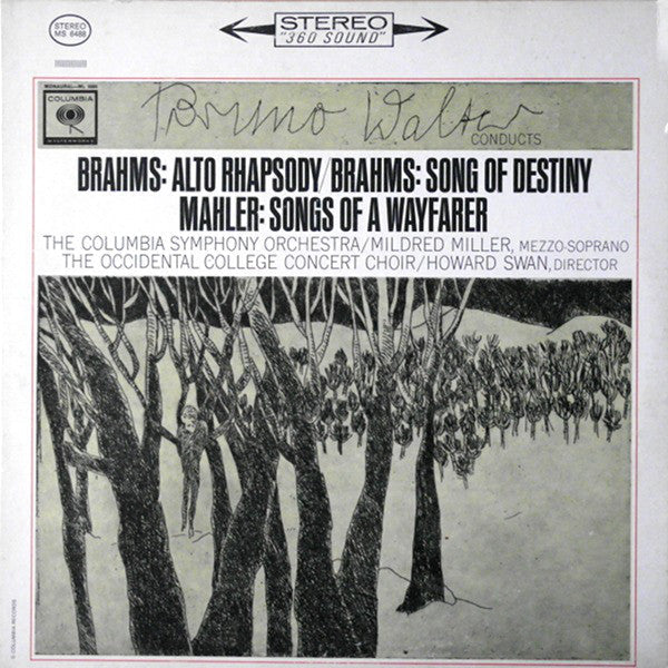 Bruno Walter Conducts Brahms / Mahler - Columbia S - Alto Rhapsody / Song Of Destiny / Songs Of A Wayfarer |
