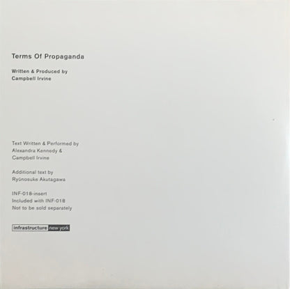 Reunion Of Two Bodies / Terms Of Propaganda | Mint (M) Mint (M) - TECHNO