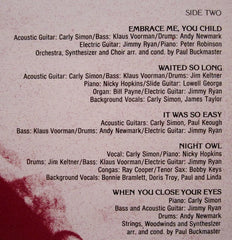Carly Simon No Secrets Elektra LP, Album, RE, Pit Near Mint (NM or M-) Near Mint (NM or M-)