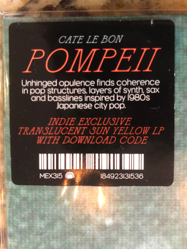 Cate Le Bon - Pompeii | Mint (M) Mint (M) - ALT/INDIE *COLOR*
