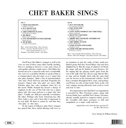 Chet Baker Sings | Mint (M) Mint (M)
