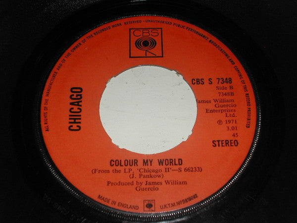Beginnings / Colour My World | Very Good (VG) Very Good Plus (VG+)