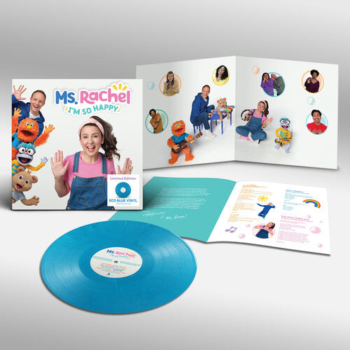 Ms Rachel - (PRESALE 9/25/26) I'm So Happy (ECO BLUE VINYL LP) | NEW - CHILDRENS *NEW/COLOR*