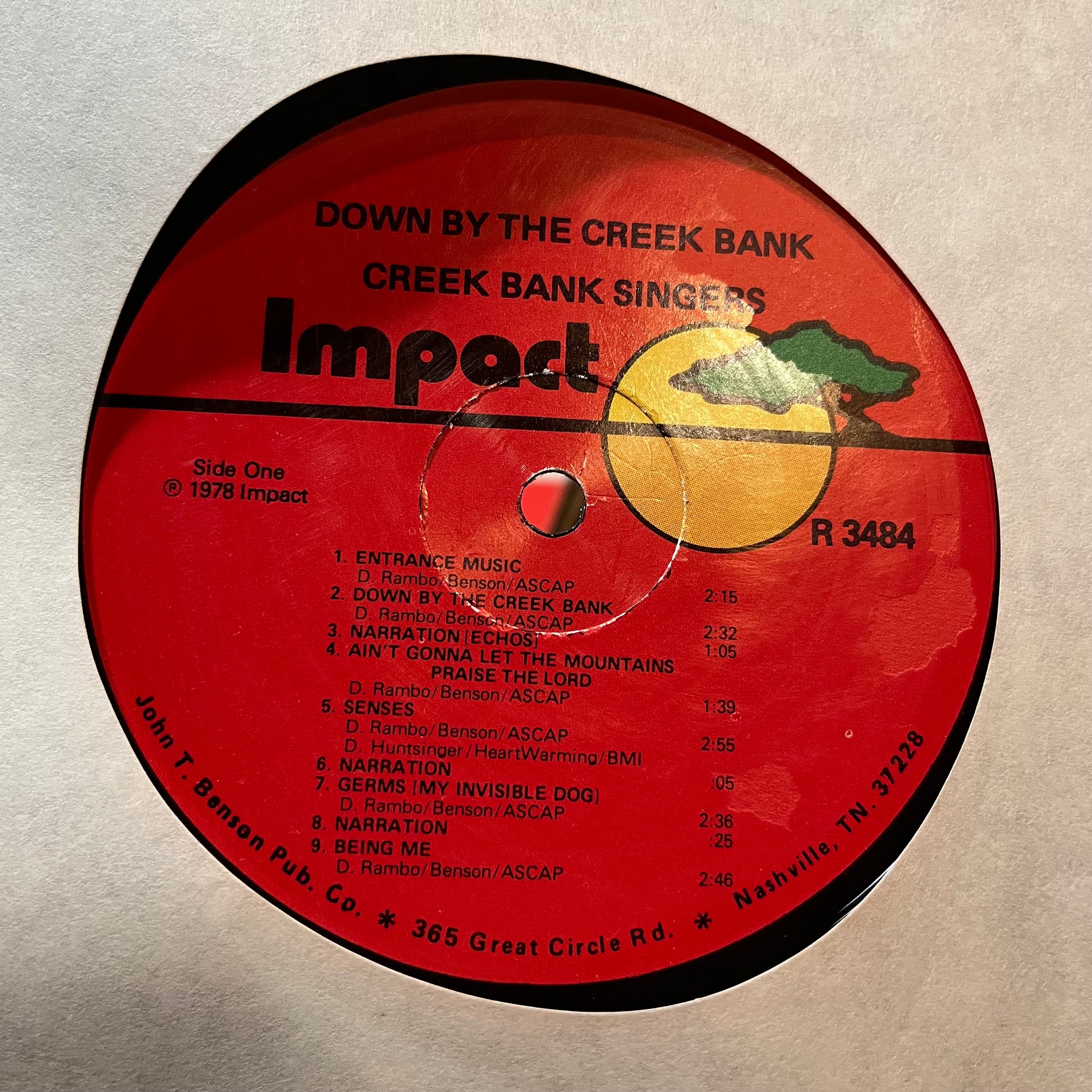 Down By The Creek Bank (VINYL & BOOK)*SIGNED* | Excellent+ (EX+) Excellent+ (EX+) - CHILDRENS / USED *EXCELLENT+*