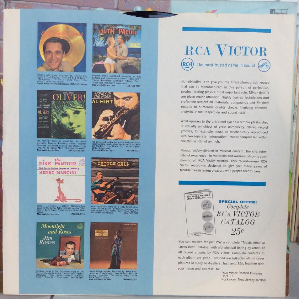 Walt Disney's Happiest Songs (VINYL) | Excellent+ (EX+) Near Mint (NM) - CHILDRENS / USED *EXCELLENT+*