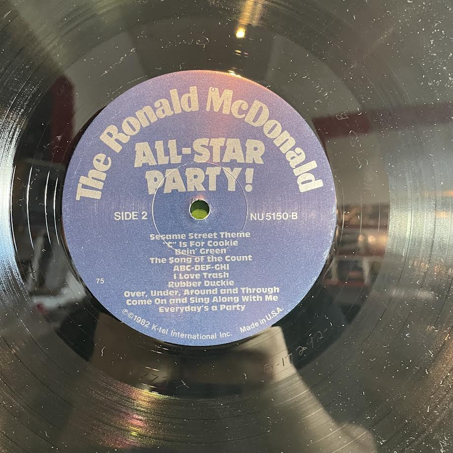 Various - Surprise! The Ronald McDonald All-Star Party! (VINYL) | Excellent+ (EX+) Excellent (EX) - CHILDRENS / USED *EXCELLENT+*