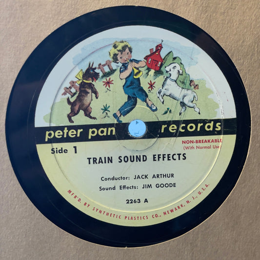 Train Sound Effects (78RPM 10" VINYL) | Good Plus Plus (G++) Generic - CHILDRENS / USED *G++*