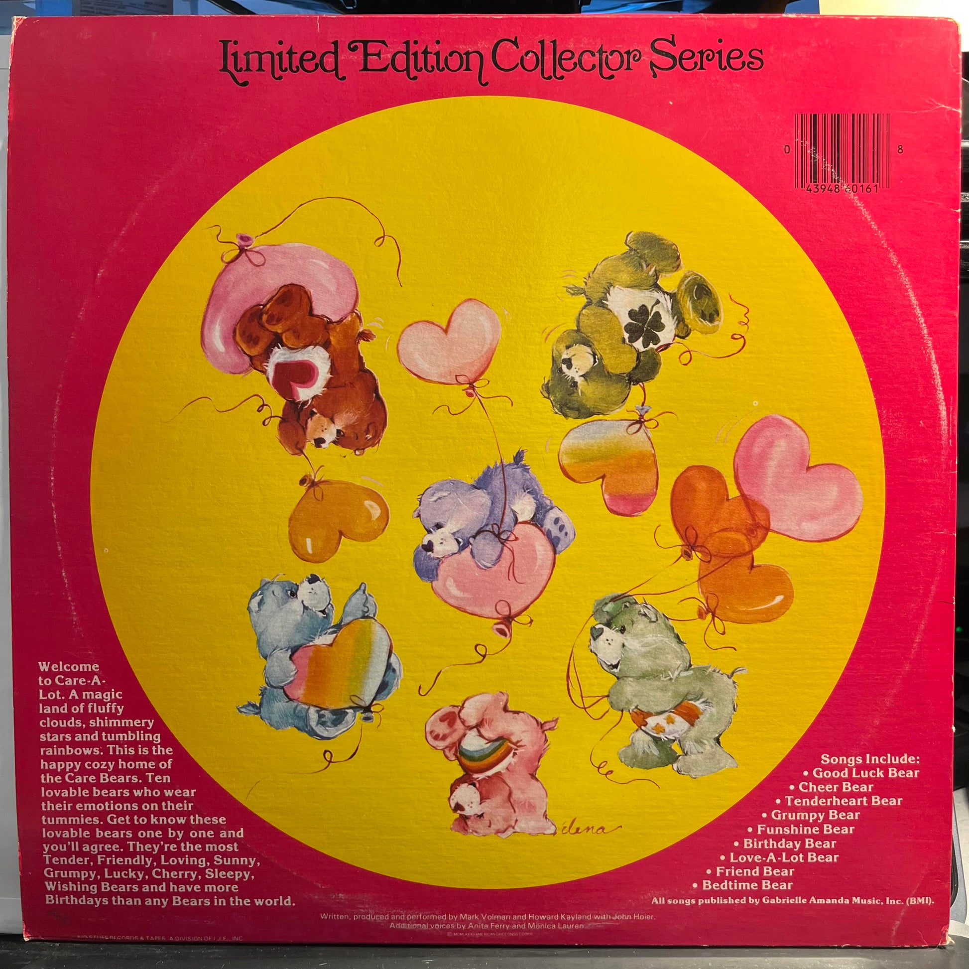 The Care Bears - Introducing The Care Bears *PICTURE LP* | Near Mint (NM) Excellent (EX) - CHILDRENS / USED *NEAR MINT*
