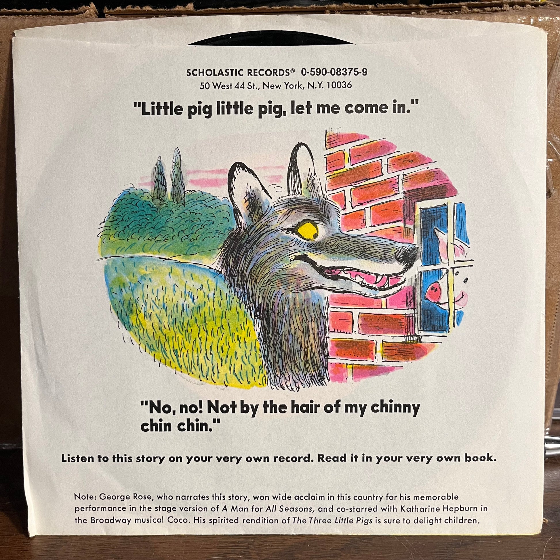 The Three Little Pigs 7" | Near Mint (NM) Near Mint (NM) - CHILDRENS / USED *NEAR MINT*