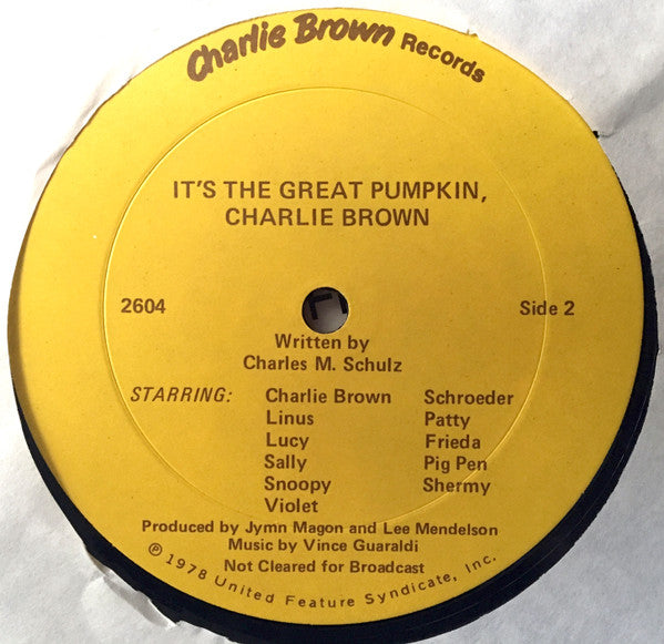Charles M. Schulz It's The Great Pumpkin, Charlie Brown 12" Near Mint (NM or M-) Excellent (EX)