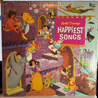 Walt Disney's Happiest Songs (VINYL) | Very Good Plus (VG+) Near Mint (NM or M-) - CHILDRENS / USED *VERY GOOD+*