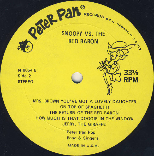 Snoopy Vs. The Red Baron (VINYL) | Very Good Plus (VG+) Excellent (EX) - CHILDRENS / USED *VERY GOOD+*