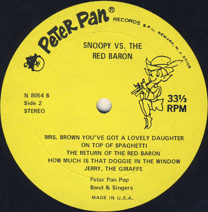 Snoopy Vs. The Red Baron (VINYL) | Very Good Plus (VG+) Excellent (EX) - CHILDRENS / USED *VERY GOOD+*