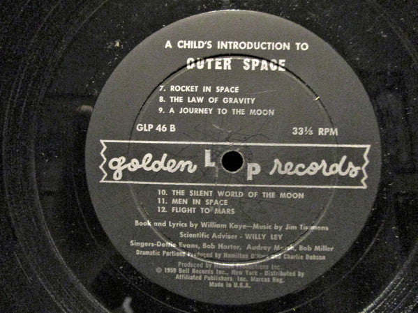 Jim Timmens A Child's Introduction To Outer Space LP Very Good Plus (VG+) Very Good Plus (VG+)