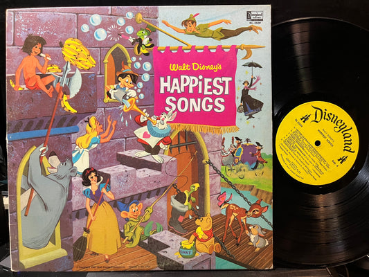 Various - Walt Disney's Happiest Songs (VINYL LP DISNEYLAND DL-3509 1967) | USED Very Good Plus (VG+) Near Mint (NM) - CHILDRENS / USED *VERY GOOD+*