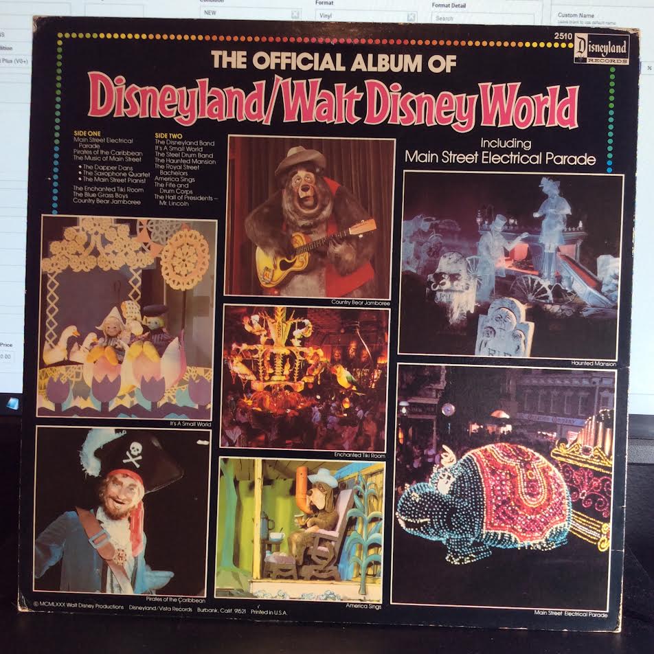 Various - The Official Album Of Disneyland/Walt Disney World (VINYL LP Disneyland ‎– 2510) | NEW Very Good (VG) Very Good Plus (VG+) - CHILDRENS / USED *VERY GOOD*