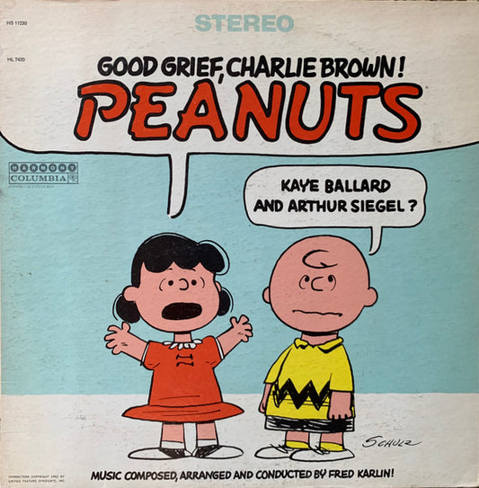 Fred Karlin Good Grief, Charlie Brown! Peanuts LP Very Good (VG) Very Good (VG)