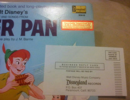Story And Songs From Peter Pan (VINYL) | Very Good (VG) Very Good (VG) - CHILDRENS / USED *VERY GOOD*