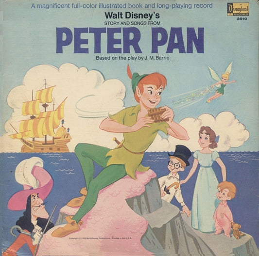 Story And Songs From Peter Pan (VINYL) | Very Good (VG) Very Good (VG) - CHILDRENS / USED *VERY GOOD*