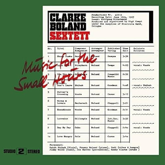 Clarke-Boland Sextett - Music For The Small Hours |