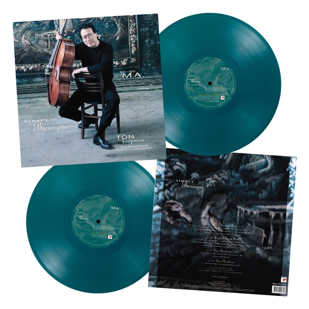 Yo-Yo Ma - (PRESALE 7/17/26) Simply Baroque (180G 4PG BOOK NOTES AQUAMARINE 2xVINYL) | - CLASSICAL *NEW/COLOR*