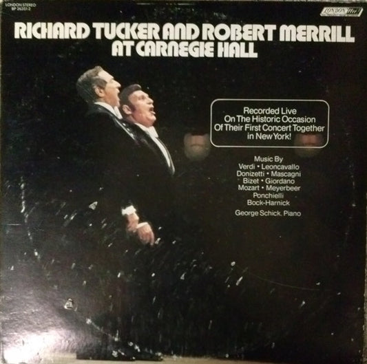 Richard TuckerAnd Robert Merrill - Richard Tucker And Robert Merrill At Carnegie Hall (VINYL 2xLP) | USED Mint (M) Near Mint (NM or M-) - CLASSICAL / NEW *SEALED*