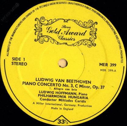Piano Concerto No.3 - Opus 37 In C Minor | Mint (M) Near Mint (NM)
