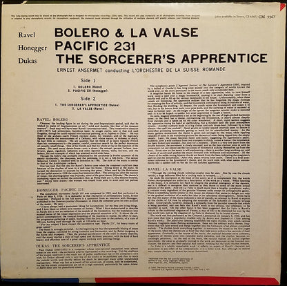 Bolero - La Valse / The Sorcerer's Apprentice / Pacific 231 | Mint (M) Mint (M)