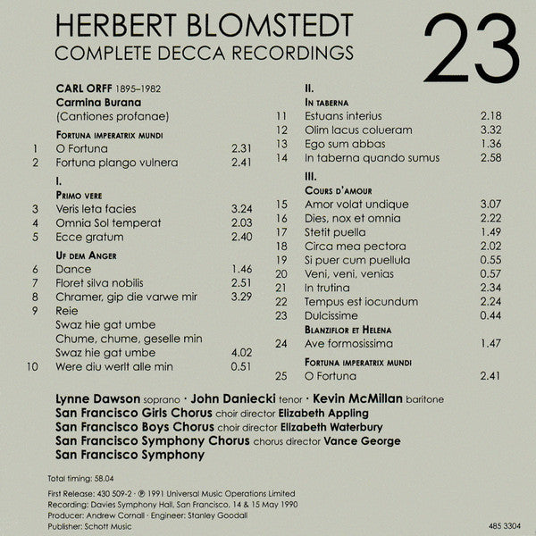 Herbert Blomstedt - Complete Decca Recordings (CD BOX SET) | - CLASSICAL *SEALED*