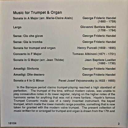 Kamil Roško - Music For Trumpet And Organ *CD/SEALED* | Mint (M) Mint (M) - CLASSICAL *SEALED*
