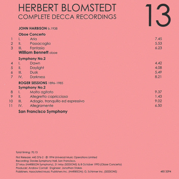 Herbert Blomstedt - Complete Decca Recordings (CD BOX SET) | - CLASSICAL *SEALED*