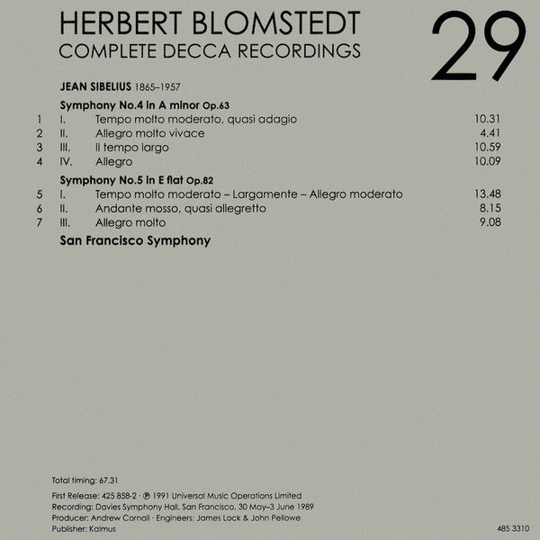 Herbert Blomstedt - Complete Decca Recordings (CD BOX SET) | - CLASSICAL *SEALED*