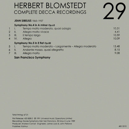 Herbert Blomstedt - Complete Decca Recordings (CD BOX SET) | - CLASSICAL *SEALED*