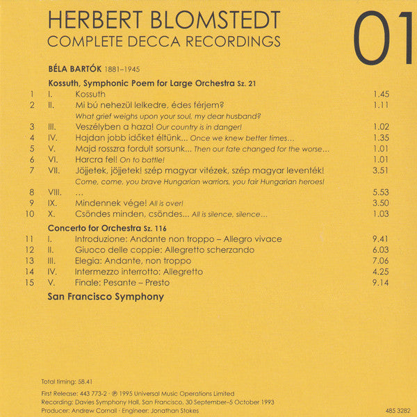 Herbert Blomstedt - Complete Decca Recordings (CD BOX SET) | - CLASSICAL *SEALED*