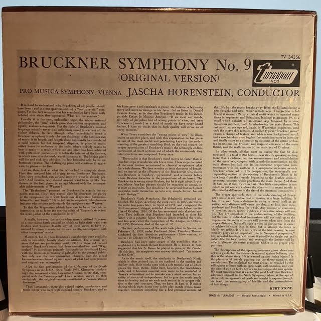 Symphony No. 9 (Original Version) (VINYL) | Mint (M) Mint (M) - CLASSICAL *SEALED*