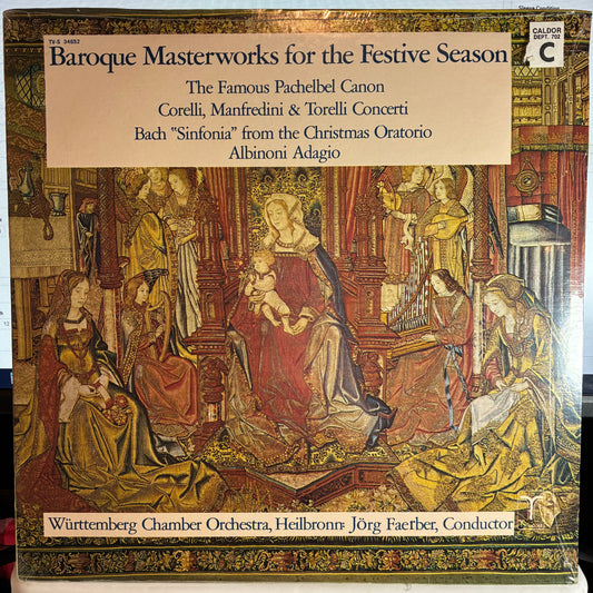 Baroque Masterworks For The Festive Season (VINYL) | Mint (M) Near Mint (NM or M-) - CLASSICAL *SEALED*