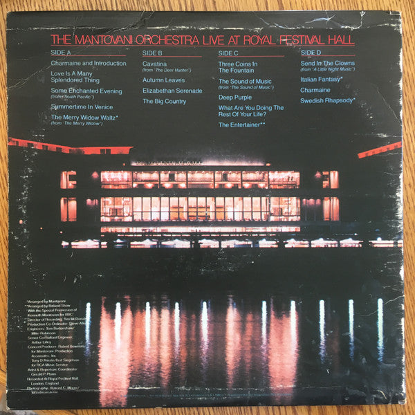 The Mantovani Orchestra - Live At Royal Festival Hall | Mint (M) Near Mint (NM) - CLASSICAL *SEALED*