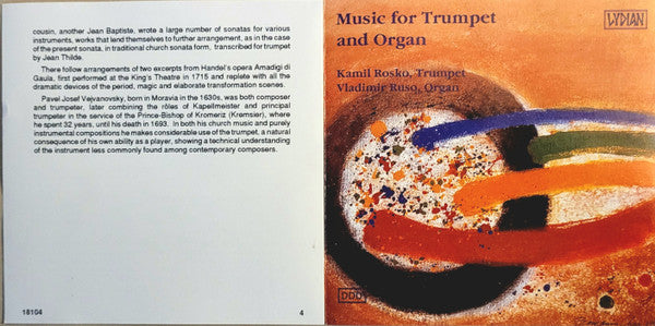 Kamil Roško - Music For Trumpet And Organ *CD/SEALED* | Mint (M) Mint (M) - CLASSICAL *SEALED*