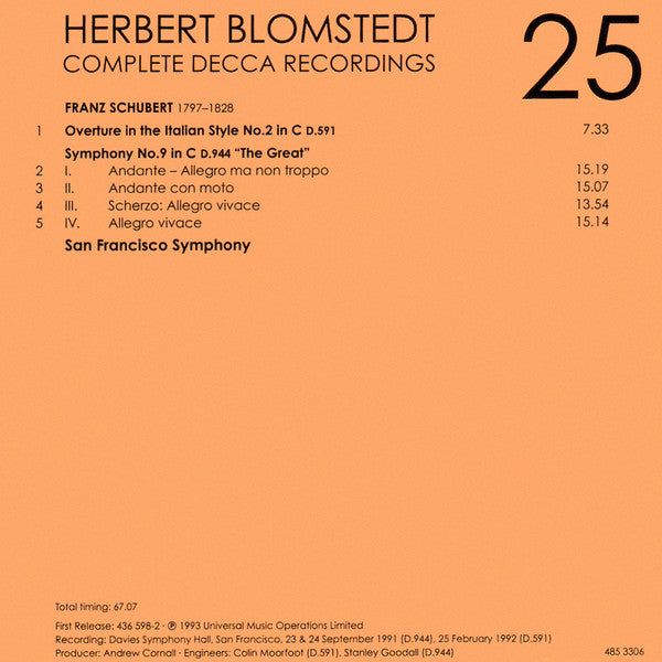 Herbert Blomstedt - Complete Decca Recordings (CD BOX SET) | - CLASSICAL *SEALED*