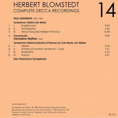 Herbert Blomstedt - Complete Decca Recordings (CD BOX SET) | - CLASSICAL *SEALED*