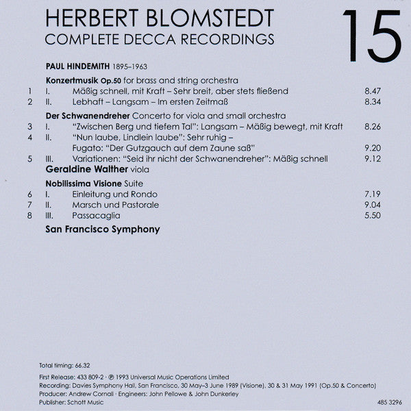 Herbert Blomstedt - Complete Decca Recordings (CD BOX SET) | - CLASSICAL *SEALED*